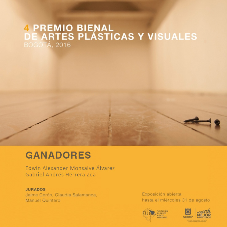 Ganadores de la Convocatoria "IV Premio Bienal de Arles Plásticas y Visuales" 