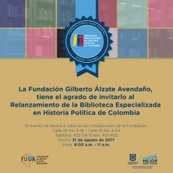 Relanzamiento de la Biblioteca Especializada en Historia Política de Colombia